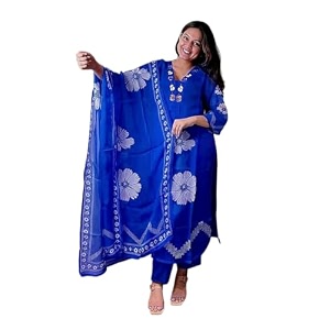 Jatsy Women Pure Cotton Kurta Pant Dupatta