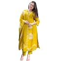 Jatsy Women Pure Cotton Kurta Pant Dupatta