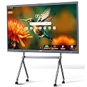 JAV 65" Smart Board Pro Google EDLA Certified 4K UHD Interactive Whiteboard for Classroom Office All-in-One Touchscreen Display with 48MP AI Camera 100W Soundbar Android 14 8+128GB Wall Mount Included