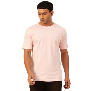 Solid Soft Cloth Round Neck Cotton Relaxed
