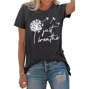 Jawdrobe Womens Graphic Printed T-Shirt Soft Cotton