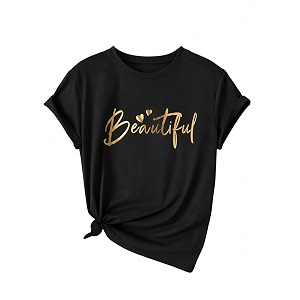 Jawdrobe Womens Graphic Printed T-Shirt Soft Cotton