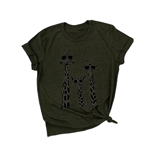 Jawdrobe Womens Graphic Printed T-Shirt Soft Cotton