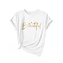 Jawdrobe Women39s Graphic Printed T-Shirt Soft Cotton