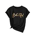 Jawdrobe Women39s Graphic Printed T-Shirt Soft Cotton