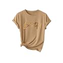 Jawdrobe Women39s Graphic Printed T-Shirt Soft Cotton