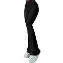 Jawdrobe Womens High Waist Ribbed Flared Pants