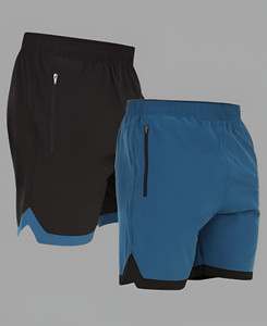 jaxcion Solid Men Black Light Blue Regular