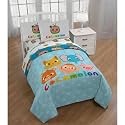 Jay Franco CoComelon 5-Piece Full Bed in a Bag Sheet Set - Includes Comforter, Flat &amp; Fitted Sheet and 2 Reversible Pillowcases, Officially Licensed Kids Bedding