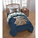 Jay Franco Star Wars The Mandalorian 4-Piece Twin Sheet Set – Includes 1 Flat Sheet, 1 Fitted Sheet &amp; 1 Reversible Pillowcase