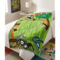 Jay Franco Teenage Mutant Ninja Turtles Kids Twin Blanket 62 X 90 Microfiber Blue Nickelodeon