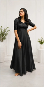 Jay Gopal Tex Flared A-line Gown