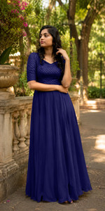 Jay Gopal Tex Flared A-line Gown
