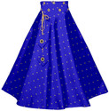 Jay Nagnath fab Girls Printed Flared Blue Skirt