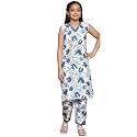 Girl’s casual floral design salwar suit set for girls Fancy Girls Kurta Suit Sets