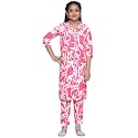 Girl’s casual floral design salwar suit set for girls Fancy Girls Kurta Suit Sets