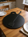 Jayam TRADITIONAL IRON FLAT DOSA / CHAPATI TAWA / DOSA KALLU 1KG WITH DOSA TURNER Tawa 26 cm diameter
