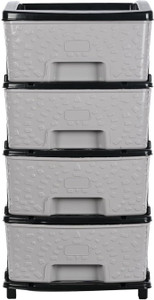Jayci Mart Plastic Free Standing Cabinet Finish