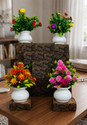 Jaymaa Collection Multicolor Orange Wild Flower Artificial