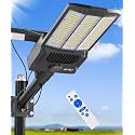 JAYNLT Y-13000W Solar Street Lights Outdoor,6500K Bright Parking Lot Light