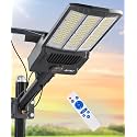 JAYNLT Y-15000W Solar Street Lights Outdoor,6500K Bright Parking Lot Light