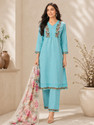 jay randal Women Kurta Pant Dupatta Set