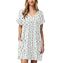 Jayscreate Women's Baby Doll Summer Casual T Shirt Flowy Short Sleeve Dress