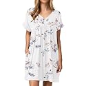 Jayscreate Women's Baby Doll Summer Casual T Shirt Flowy Short Sleeve Dress