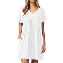 Jayscreate Women's Baby Doll Summer Casual T Shirt Flowy Short Sleeve Dress