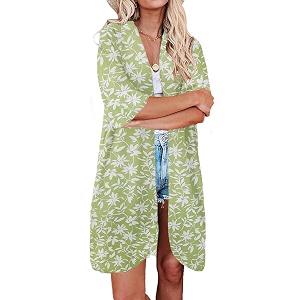 Jayscreate Womens Breezy Summer Boho Kimonos Sheer