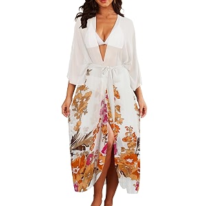 Jayscreate Womens Breezy Summer Boho Kimonos Sheer
