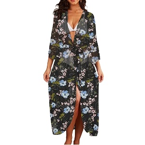 Jayscreate Womens Breezy Summer Boho Kimonos Sheer