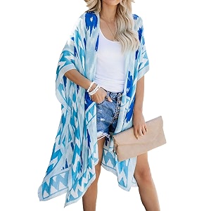 Jayscreate Womens Breezy Summer Boho Kimonos Sheer