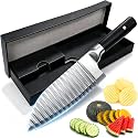 JAYVAR 304 Stainless Steel Crinkle Cutter Knife with Elegant Gift Box