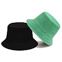 JAZAA Bucket Hat for Women Men Teens Reversible Summer Beach Sun Hat Packable Fisherman Cap for Travel Outdoor Hiking