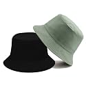 JAZAA Bucket Hat for Women Men Teens Reversible Summer Beach Sun Hat Packable Fisherman Cap for Travel Outdoor Hiking
