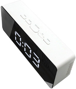 jazam digital white clock