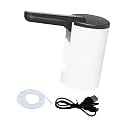 Jazzy Pearls Automatic Drinking Water Bottle Pump USB Rechargeable for Restaurant Kitchen Black|1 Face Down Pillow|Hot/Cold Water Dispensers| Home Improvement
