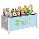 JBBTOOL Large Toy Box, Toy Storage Organizer for Kids, Toy Chest for Toddlers with 360° Wheels, Toybox for Living Room, Oxford Cloth Toy Box for Boys, Girls, Stuffed Animals, Clothes