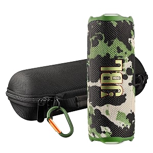 jbl flip 7 portable bluetooth speaker squad  bold pro sound with ai sound boost 16-hour playtime ip68 waterproof amp dustproof auracast multi-speaker pairing  travel case