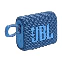 JBL Go 3 Eco: Portable Speaker with Bluetooth, Built-in Battery, Waterproof and Dustproof Feature - Blue