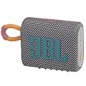 JBL Go 3 - Portable Mini Bluetooth Speaker, big audio and punchy bass, IP67 waterproof and dustproof, 5 hours of playtime, speaker for home, outdoor and travel (Grey)