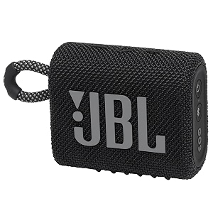 jbl go 3 portable speaker with bluetooth built-in battery waterproof and dustproof feature - black