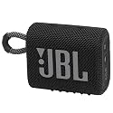 JBL Go 3: Portable Speaker with Bluetooth, Built-in Battery, Waterproof and Dustproof Feature - Black