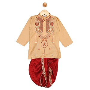 JBN Creation Boys Cotton Blend Kurta and