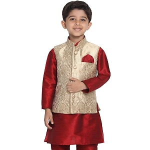 jbn creation boys39 silk blend nehru jacket  banarasi brocade woven jacquard modinehru jacket  ethnic wear for festivals weddings