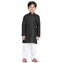 JBN Creation Boys Cotton Blend Kurta Pyjama Set - Ethnic Elegance for Festivals | Comfortable Classic Collar Full Sleeves Kurta for Kids