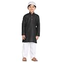 JBN Creation Boys Cotton Blend Kurta Pyjama Set - Ethnic Elegance for Festivals | Comfortable Classic Collar Full Sleeves Kurta for Kids