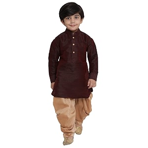 JBN Creation Boys Silk Blend Kurta and