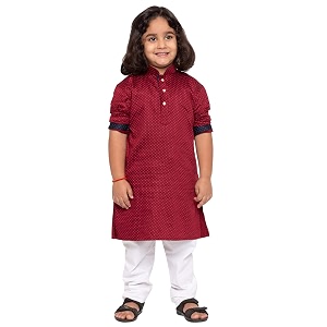 JBN Creation Boys Kurta Pyjama Set